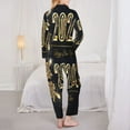thumbnail image 6 of Goofa Happy New Year 2024 (5) Printed Women’s 2 Piece Pajama Set Super,Pajamas Women's Long Sleeve Sleepwear Soft Button Down Loungewear Pjs Lounge Set Nightwear-, 6 of 9
