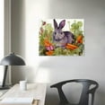 thumbnail image 3 of GOSMITH  Rabbit with Carrots Canvas Wall Art, 3 of 4