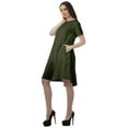 thumbnail image 5 of Moomaya Cotton Flex Tunic Dresses Women Short Sleeve Casual Summer Clothing, 5 of 6