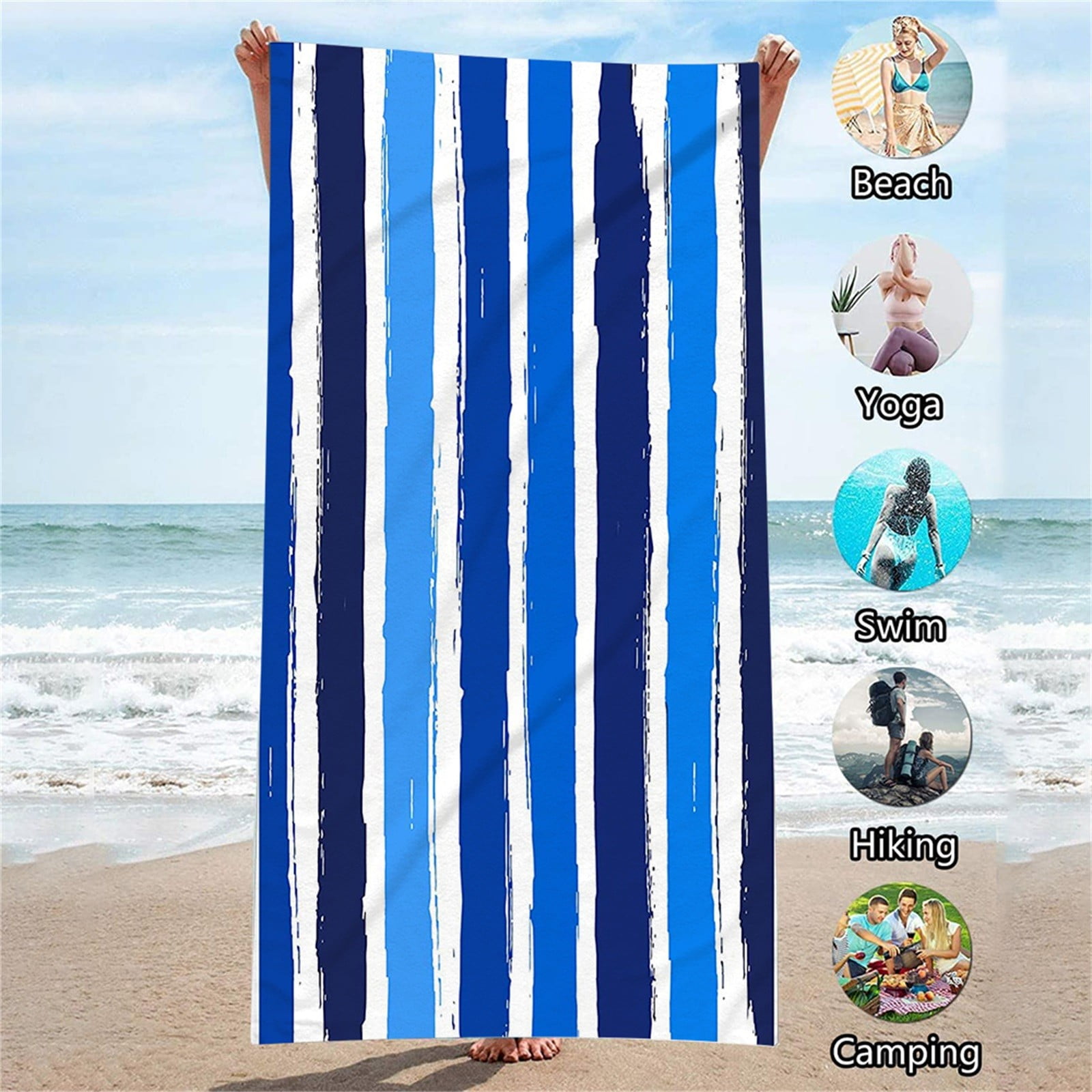 Hotkoko Lightweight Beach Towel – Sand-Free, Quick-Dry & Compact For Pool, Camping, Travel - View #9