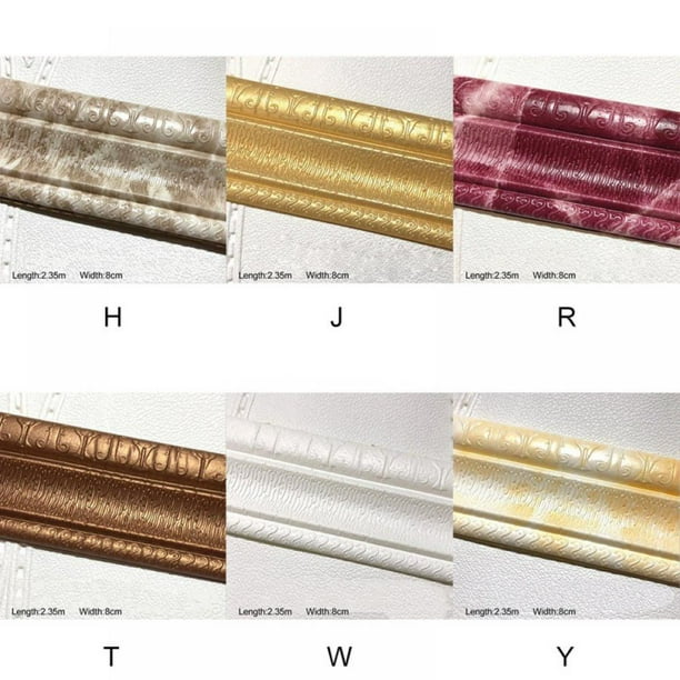 Wall Edging Strip Self Adhesive 3D Border Waterproof Wall Decor