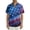 Red, variant on Men 4th of July Galaxy Star Shirt Short Sleeve Button Down Patriotic Cosmic Print Casual Party Shirt Red 3XL