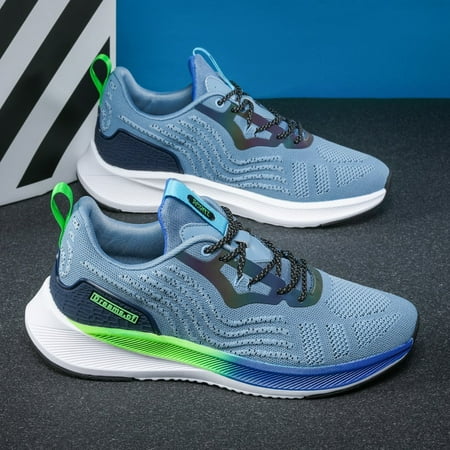 

Men s Trendy Colorblock Breathable Ultra-light Running Shoes