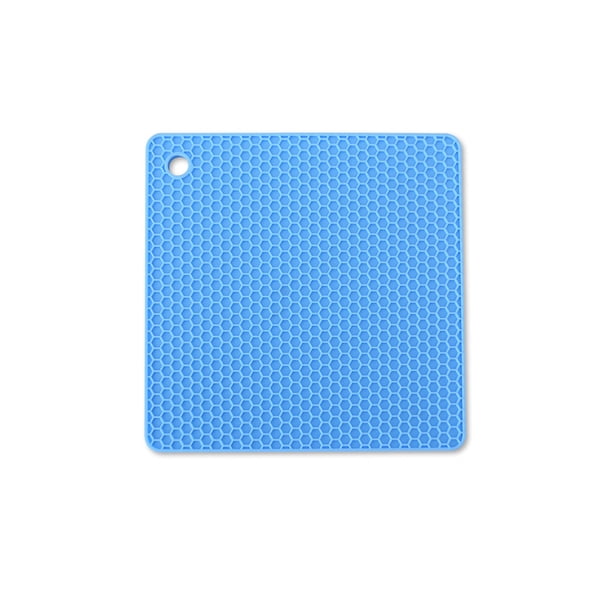 Advancent Tapete de con aislamiento térmico, plato, almohadilla para olla, posavasos cuadrado, mantel Individual antideslizante, Protector de Mostrada Azul claro Advancent HA067180-11