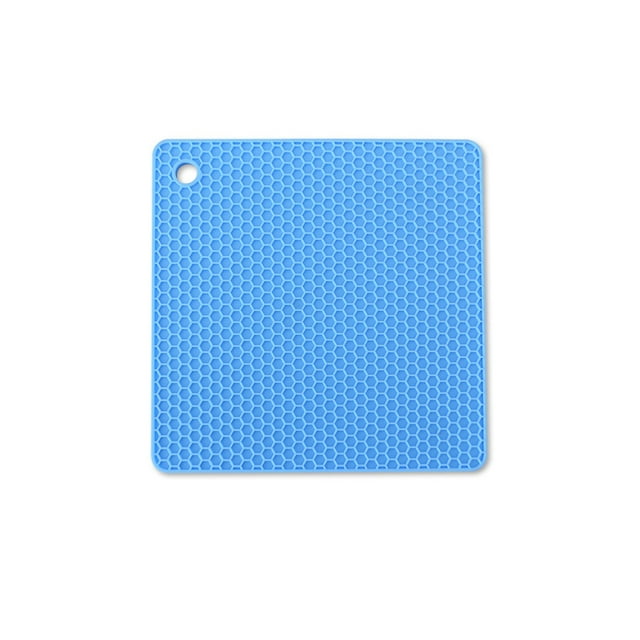 Advancent Tapete de con aislamiento térmico, plato, almohadilla para olla, posavasos cuadrado, mantel Individual antideslizante, Protector de Mostrada Azul claro Advancent HA067180-11