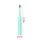 thumbnail image 3 of Cepillo de dientes eléctrico recargable por USB para adultos con 5 modos de limpieza y 4 cabezales | Resistente al agua IPX7 y temporizador inteligente | Cuidado bucal para el hogar y viajes, 3 of 5