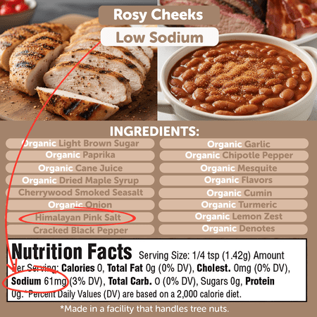 FRESHJAX ROSY CHEEKS ORGANIC MAPLE BOURBON BBQ RUB, 5.2 OZ