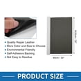 thumbnail image 4 of Parche de reparación de cuero autoadhesivo Unique Bargains con fuerte pegajosidad 30"x16" cinta de reparación de cuero de cuero PU gris oscuro 1 pieza, 4 of 7