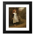 thumbnail image 2 of Augustus Edwin Mulready 15x17 Black Modern Framed Museum Art Print Titled - A Little Violet Seller (1877), 2 of 5