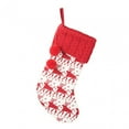 thumbnail image 4 of Calcetín navideño para decoración colgante, bolsa de almacenamiento reutilizable, bolsa de regalo para dulces, medias colgantes para chimenea para, 4 of 8