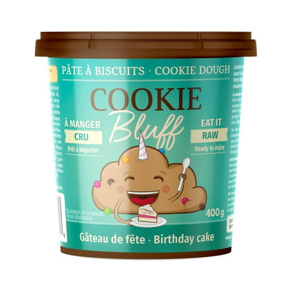 Cookie Bluff Birthday Cake Cookie Dough, 400G