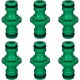 thumbnail image 1 of 10 piezas de conector de manguera macho doble, accesorios de manguera para unir el tubo de manguera de jardín (verde),, 1 of 1