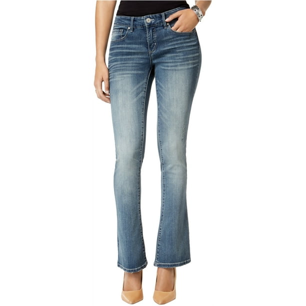 Vintage America Womens Wonderland Boot Cut Jeans, Azul, Vintage