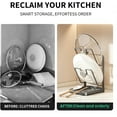 thumbnail image 4 of Yippzo 2026 Upgraded Kitchen Pot Lid Storage Rack, Multifunctional Pot Lid Organizer Rack, Lid Holder While Cooking, Lid And Spoon Rest, Thickened Carbon Steel Material, 4 of 10