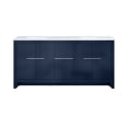 thumbnail image 3 of Lafarre 72 in W x 20 in D Navy Blue Double Bath Vanity and Cultured Marble Top, 3 of 9