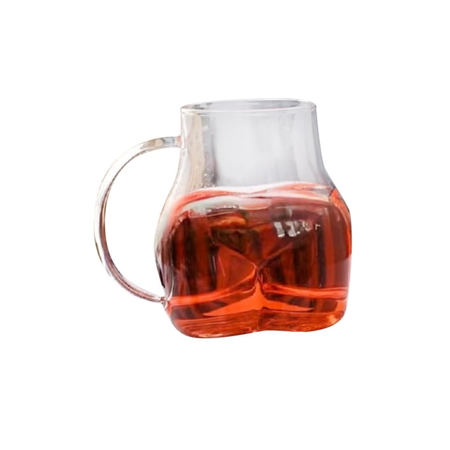 Jarra de Cerveza BLESIY Regalos Clásicos de Cerveza con Asas para Tazas de Congelador Grande Resistente a Roturas Mango Transparente