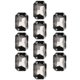 thumbnail image 3 of 10 piezas coser en diamantes de imitación cristales brillantes botones decoración para manualidades DIY ropa zapatos bolsas 0,71 x 1,1 pulgadas gris rectangular, 3 of 5
