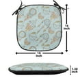 thumbnail image 5 of Boho Chair Seating Cushion Set of 4, Pattern with Abstract Circular and Triangular Dreamcatchers, Seat Pads for Office with Anti-slip Backing, 16"x16", Multicolor, by Ambesonne, 5 of 7