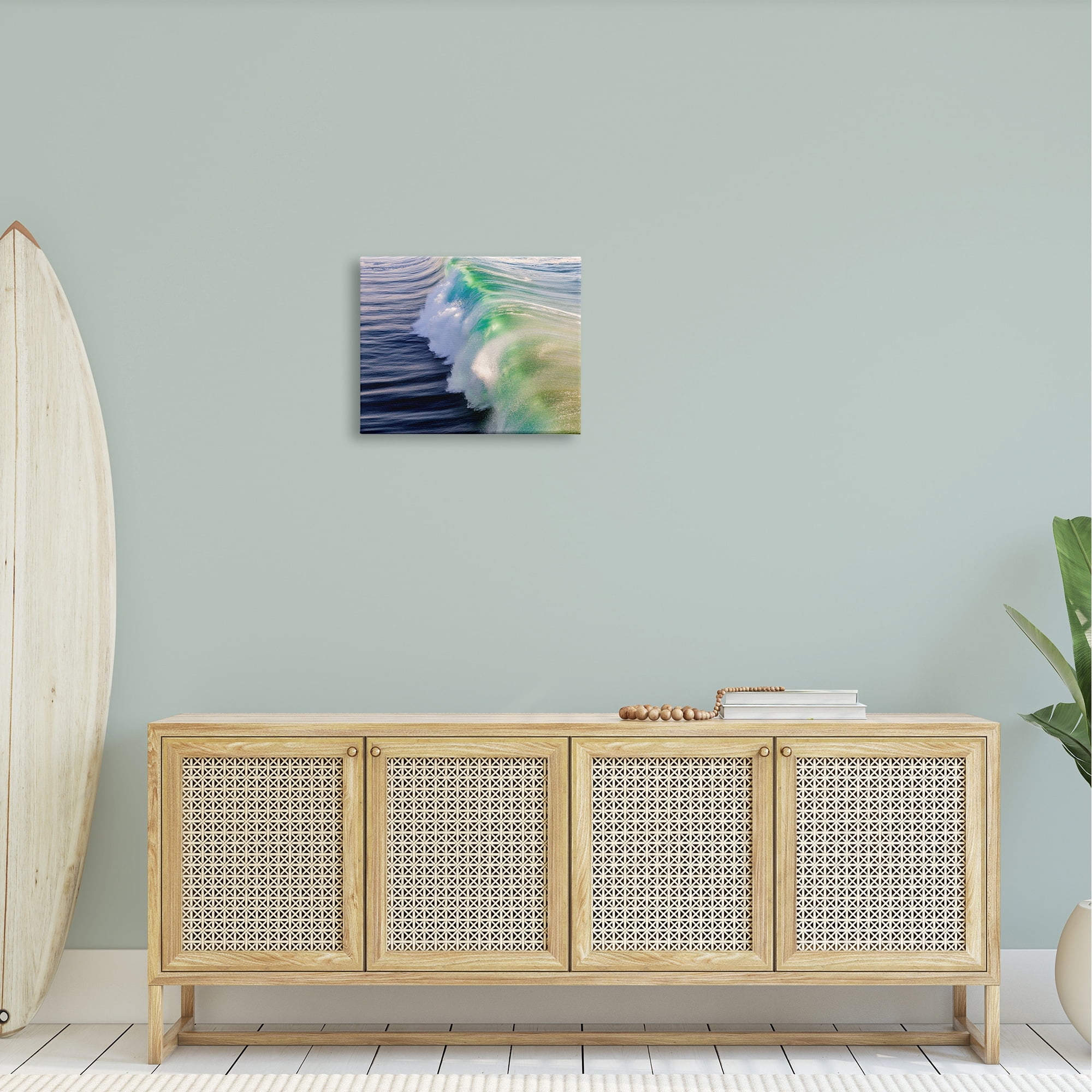 Stupell Industries Rolling Sea Waves Deep Ocean Water Photography Photograph Gallery Wrapped Canvas Print Wall Art, Design by Jeff Poe Photography