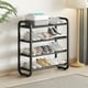 thumbnail image 5 of RKSTN shoe rack Shoe Rack-Shoe Rack Storage Organizer With 4 Tiers Metal Shelves For Bedroom- Closet- Entry- Dorm Room, 5 of 8
