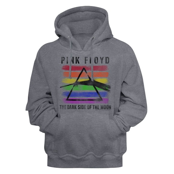 Pink Floyd Black Light Gunmetal Heather Adult Hoodie Sweatshirt