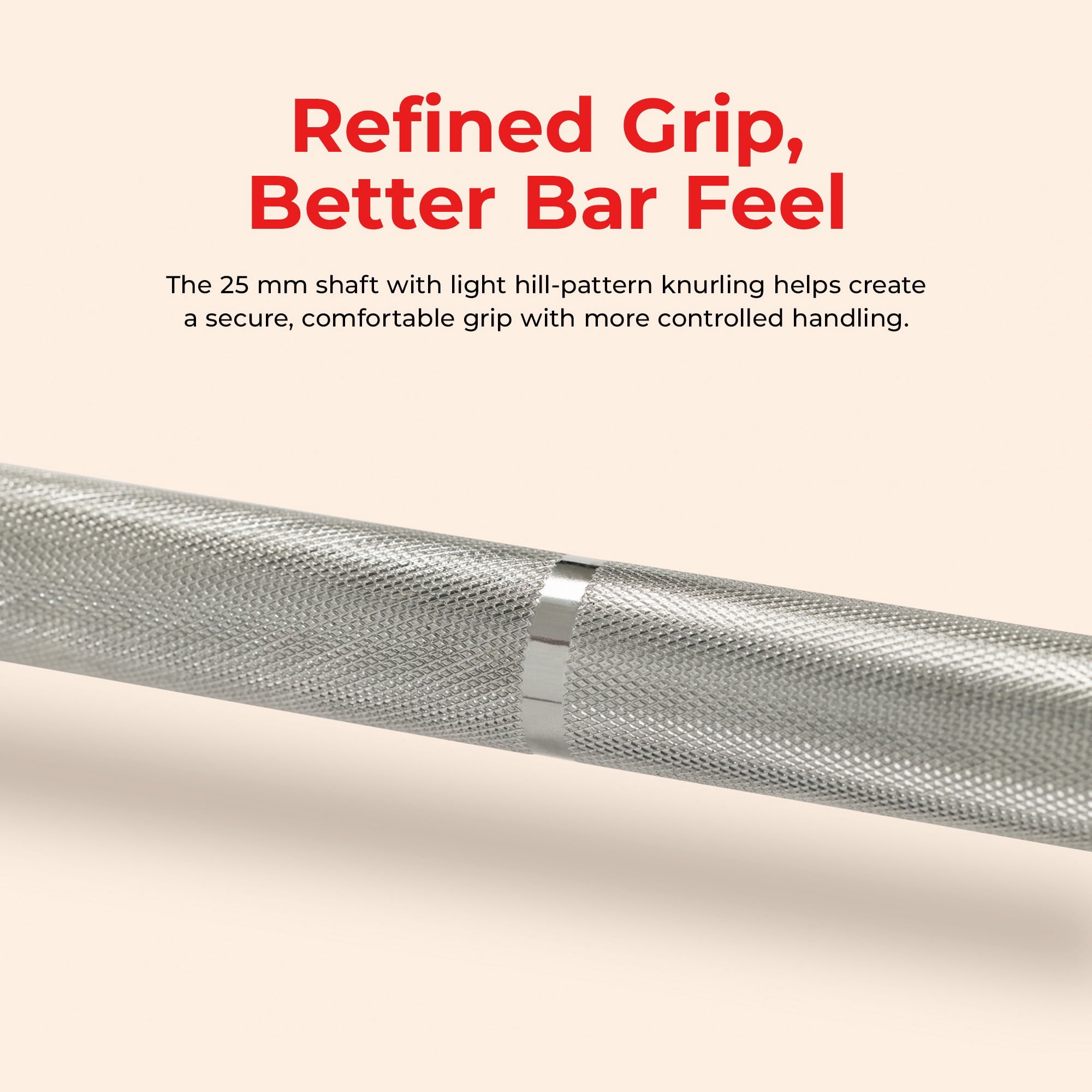 Sunny Health & Fitness 79” (6.6 ft) Olympic Barbell Bar - SF-OB04-79
