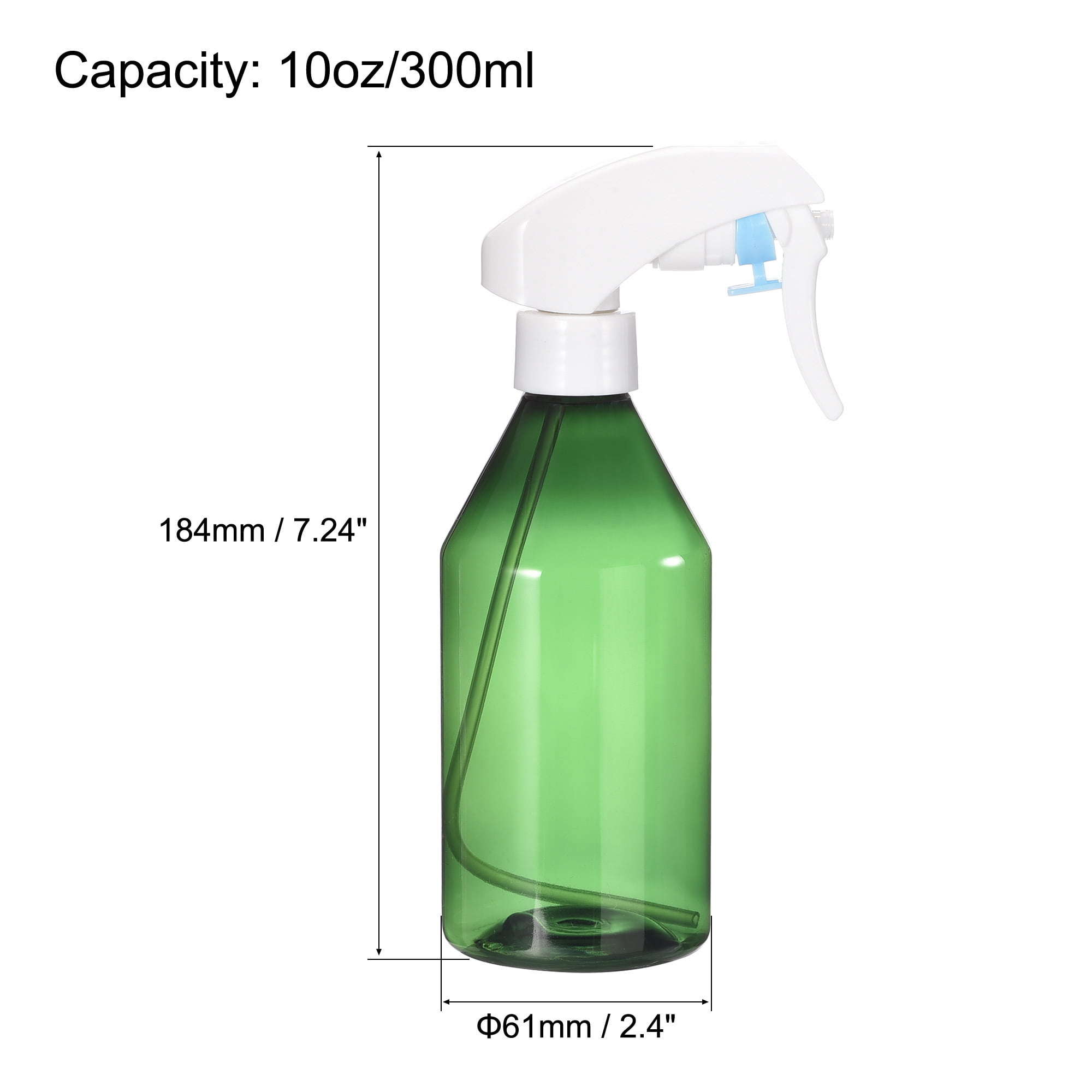 Refillable Water Spray Bottle 10oz Hair Sprayer for Misting Plants Green 