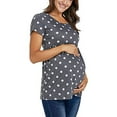 thumbnail image 3 of Enwejyy Women's Floral Print Polka Dot Breastfeeding Nursing Maternity Top T-shrits, 3 of 5