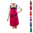 thumbnail image 4 of Toystoory Delantal impermeable a prueba de aceite con bolsillos para cocinar accesorios de cocina Suministros de limpieza para el hogar, 4 of 6