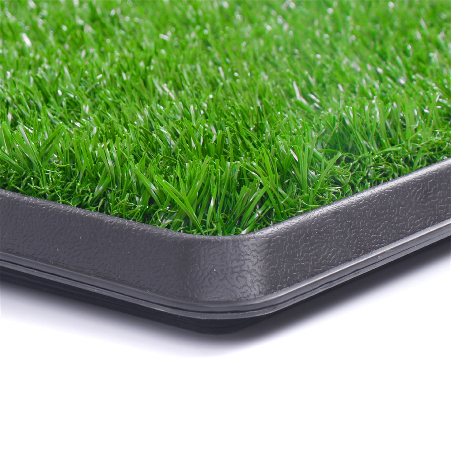 Pefilos 30" Dog Grass Puppy Pee Pad Reusable 3-Layer Training Potty Pad with Tray, Small Pet Toilet for Dog Housebreaking Supplies, Green Pefilos 30" Dog Grass Puppy Pee Pad Reusable 3-Layer Training Potty Pad with Tray, Small Pet Toilet for Dog Housebreaking Supplies, Green