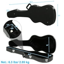 Hard-Shell Electric Guitar Case Flat Surface Black suit for GST GTL