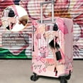 thumbnail image 4 of Travel Luggage Cover Suitcase Protector Fits 18-32 Inch Luggage Wheel Covers Patterned Travel Related Items Flower Luggage Protector Elastic Luggage Anti-scratch Suitcase Cover XL, 4 of 5