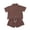 Brown, variant on WOLLED 6M-3T Boys Linen Shorts and Shirt Set for Baby Newborn Summer Solid Color Clothes Set Button up Lapel Shirts Tops and Shorts Outfit