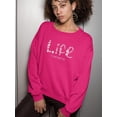 thumbnail image 2 of Life Is Beggining Daisies Sweatshirt Women -Image by Shutterstock, Female x-Large, 2 of 4