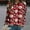 A-Red, variant on Levmjia Christmas Sweater for Women Crewneck Sweatshirt Women's Christmas Trendy Printed Round Neck Long Sleeved Top Loose Fitting Sweater