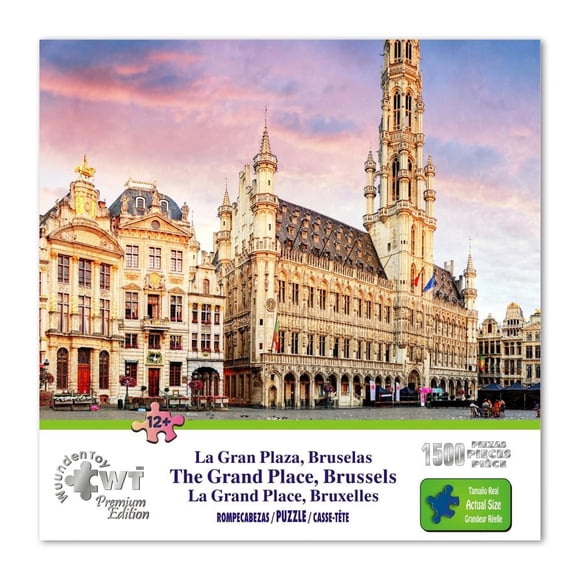 Rompecabezas Wuundentoy La Gran Plaza Bruselas Premium Edition 1500 Piezas