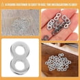 thumbnail image 2 of 25pcs Tabletop Fasteners 8 Figure Fasteners Stainless Steel Table Top Connectors, 2 of 4