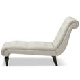 thumbnail image 4 of Baxton Studio Layla Tufted Chaise Lounge in Light Beige and Black, 4 of 5
