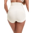 thumbnail image 3 of INSPIRE CHIC Women's Tummy Control Shapewear Panties High Waisted Body Shaper Panty Shaping Boyshorts Underwear L Beige, 3 of 5