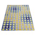 thumbnail image 3 of Rugsotic Carpets Hand Tufted Wool Eco-Friendly Area Rugs - 5'x7'6'', Rectangle, Blue Gold, Modern Contemporary Design, High Pile Handmade Anti Skid Rugs for Living Room, Bed Room (K03093), 3 of 6