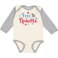 thumbnail image 3 of Inktastic 4th of July Free to Sparkle in Red White and Blue Boys or Girls Long Sleeve Baby Bodysuit, 3 of 5