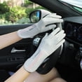thumbnail image 4 of Hukapapa 1 par de guantes de protección solar de verano para mujer que conducen a caballo pantalla táctil de seda de hielo anti-UV antideslizante alargada, gris claro,, 4 of 5