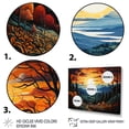thumbnail image 3 of Designart "Forest Majestic Reverie painting" Landscapes Floater Framed Canvas Wall Art, 3 of 7