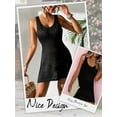 thumbnail image 7 of Hibeli Women Hollow Out Sleeveless Knitted Beach Dress Swimsuit Cover Up, 7 of 7