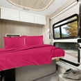 thumbnail image 6 of Clara Clark, RV/Short Size, Bed Sheets Set, Luxury Bedding Sheets Set, 4-Piece Bed Set, Deep Pockets Fitted Sheet 100% Soft Microfiber, Hypoallergenic Cool & Breathable, Hot Pink, 6 of 6