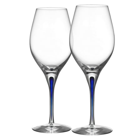 Orrefors Intermezzo Blue Balance 14-Ounce Wine Glass