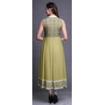 thumbnail image 4 of Bimba Beige Floral Anarkali Dress For Women Indian Ethnic Printed Kurti Long Kurta Party Dress Medium, 4 of 6