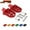 Red, variant on Motorcycle Universal CNC Colorful Footpeg Footrest Foot Pegs For HONDA CRF XR 50 70 110 M2R SDG DHZ SSR KAYO Pit Bike