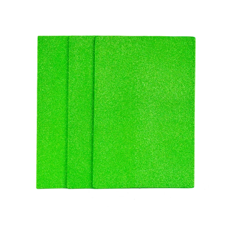 15.5 x 19.5 Turquoise Glitter Foam Sheets - Pack of 10 Glitter