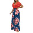 thumbnail image 1 of Traje de dos piezas informal de moda con cintura deportiva y estampado floral de verano para mujer Wmkox8yi  bvn585, 1 of 8
